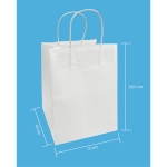 Túi giấy kratf trắng đựng sản phẩm cao cấp cho shop